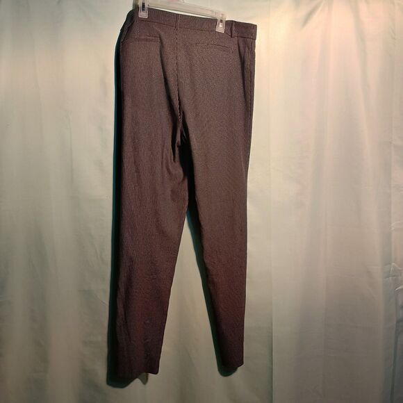 Women's Gray Slim-Fit Dress Pants – High Waist with Gold Accent - Picture 4 of 4